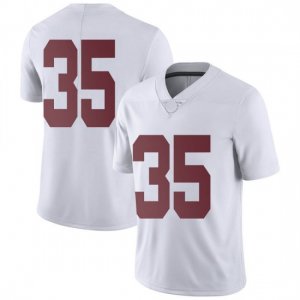 NCAA Youth Alabama Crimson Tide #35 Cooper Bishop Stitched College Nike Authentic No Name White Football Jersey PU17N32QR